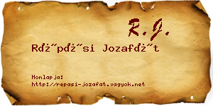 Répási Jozafát névjegykártya